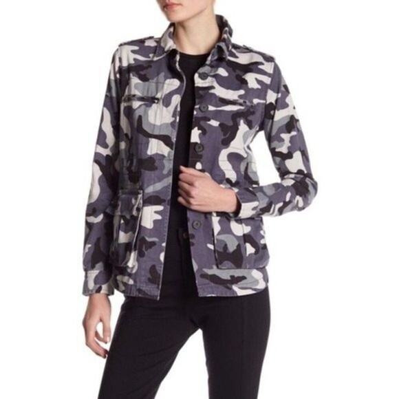 ROMEO + JULIET Gray Camo Utility Jacket - Picture 10 of 10